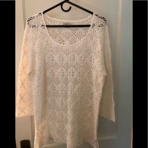 Crochet 3/4 Sleeve Sweater